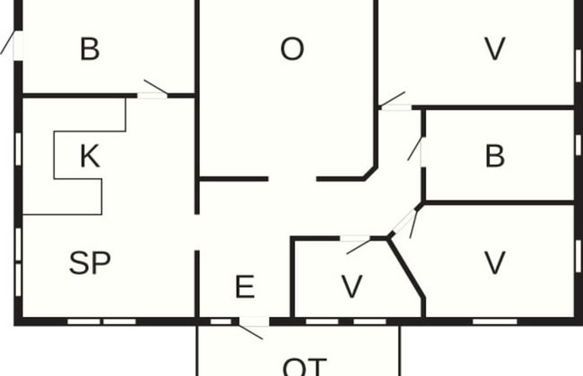 8 Person Holiday Home in Ellos - Foto 8