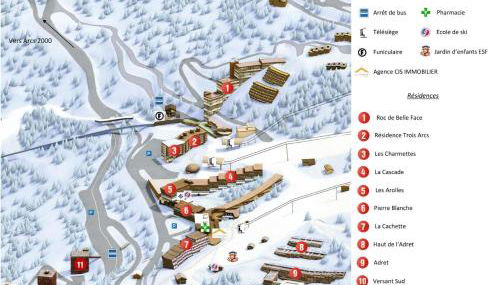 Résidence Les Charmettes - Agréable studio pour 2 personnes, idéalement situé, près des pistes et du centre commercial MAE-4304 - Foto 5