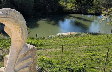 Maison de campagne 4 couchages avec piscine et lacs - Foto 12