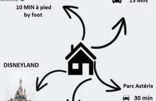 Villa Petite Fleur proche Paris CDG Disney Astérix et Parc des Expos - Foto 26