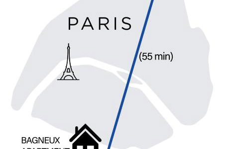 Bagneux Paris RER B Confort Netflix - Foto 24