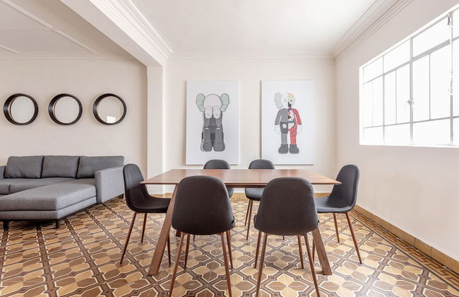 Luxury 3BR Roma Norte - Wifi- Laundry- Sleeps 10 - Foto 8