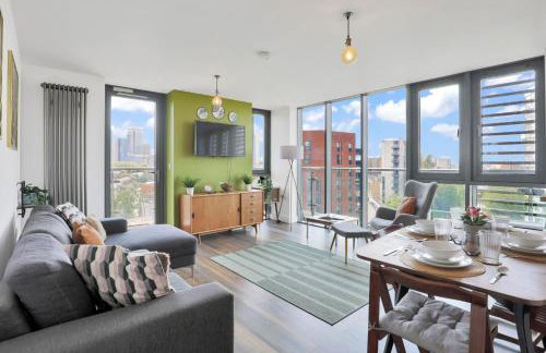 Canary Wharf Escape - Stylish 2BR - Canal Views & City Lights - Foto 9