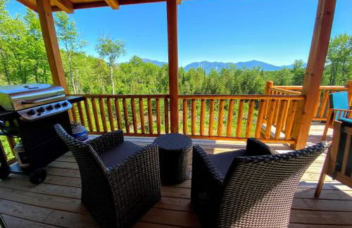 UV Log home with direct Cannon Mountain views Minutes to attractions Fireplace Pool Table AC - Foto 45