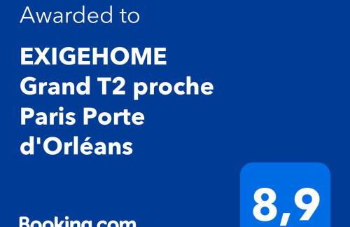 EXIGEHOME Grand T2 proche Paris Porte d'Orléans - Foto 7