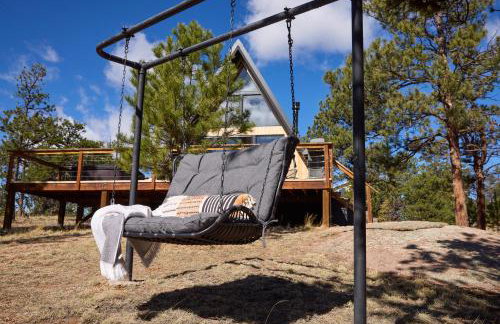 Modern A-frame w/ hot tub + view - Foto 5