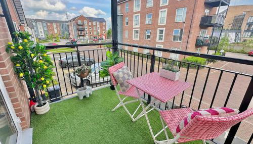 Modern Flat near Luton Airport - Foto 2, sunbed, Garden view