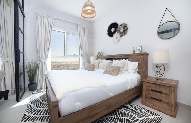 Modern Boho 1BR Sleeps4 Balcony Pool Gym Dxbhills - Foto 1