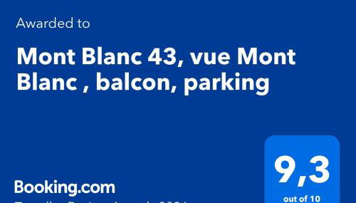 Mont Blanc 43, vue Mont Blanc , balcon, parking - Foto 3