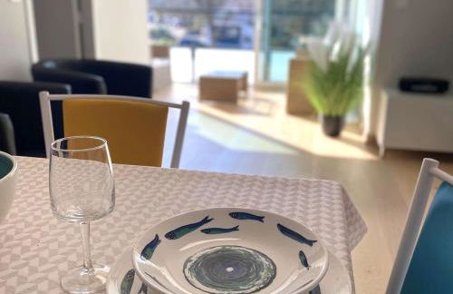 La Forêt-Fouesnant, appart. neuf, centre, proche golf, parking privatif - FR-1-481-130 - Foto 9