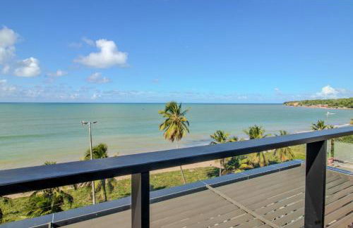 Viva hospedagens - Flat 009 beira mar com Varanda e piscina aquecida - Photo 52