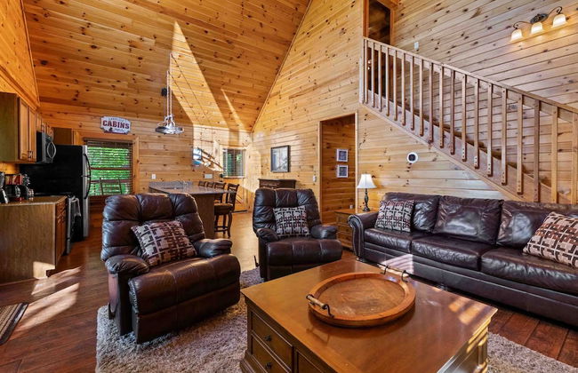 Rustic 3br Cabin Near Lake w/ Hot Tub! - Foto 12