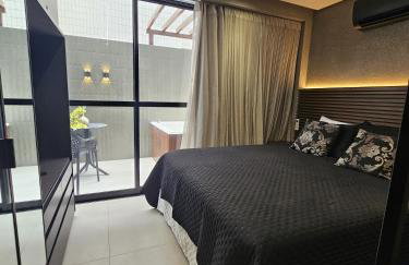 Flat com jacuzzi, lindo, confortável, 55m da Praia do Bessa, Caribessa - Foto 1