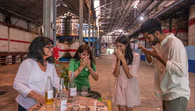 Oliendo diferentes tipos de ron