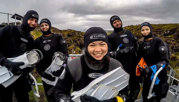 Preparados para a atividade de snorkel!