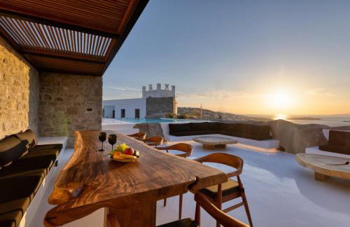 Mykonos Town Black Villa with Cave Heated Pool - Foto 33