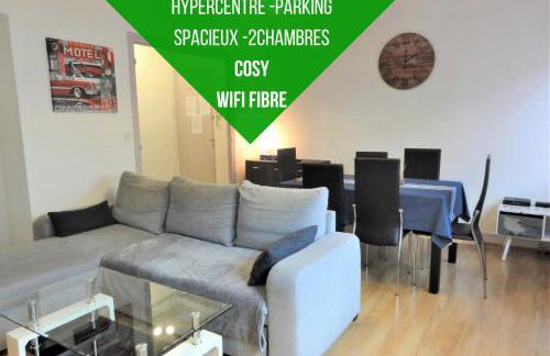 Le Voltaire -2 chambres- 70m2- HYPERCENTRE-Parking-WIFI FIBRE- Nouvelle literie - Photo 1