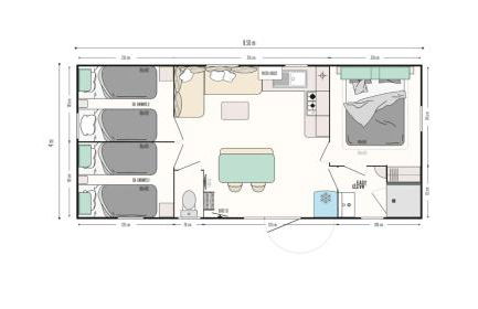 Le Muscat - bungalow pour 5 - TV - Clim - Foto 18