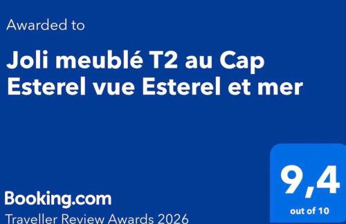 Joli meublé T2 au Cap Esterel vue Esterel et mer - Foto 3