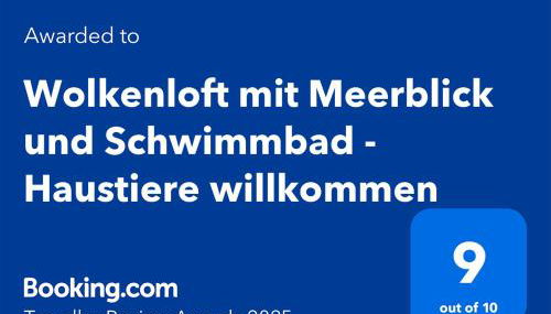 Wolkenloft mit Meerblick und Schwimmbad - Haustiere willkommen - Foto 2