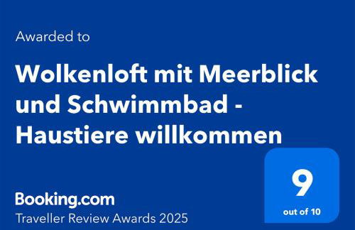 Wolkenloft mit Meerblick und Schwimmbad - Haustiere willkommen - Foto 2