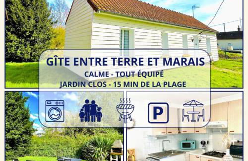 Entre Terre & Marais-Plain-pied-Plage à 15min-BBQ - Foto 1