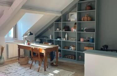 Grande chambre indépendante, charme, calme sur jardin, Nantes centre, accès privé par escalier de l'immeuble, sdb & wc privés, 10 minutes gare et palais des congrès - Foto 1