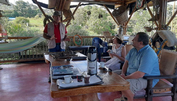 Tasting Colombian coffee