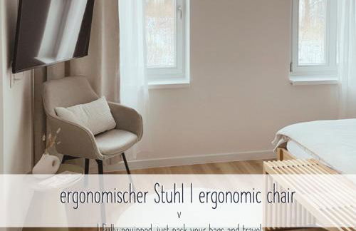 ApartNaest Radeberg - vollausgestattete 1 - bis 4-Zimmer Apartments l 24h Zugang per Code l Check-in Anleitung über Posteingang l Parkplatz auf Anfrage l Frühstück optional - Foto 60