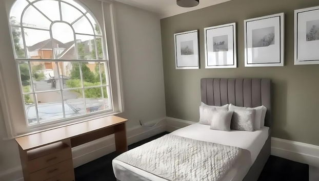 Cozy City Apartment in Reading - Foto 4, Habitación