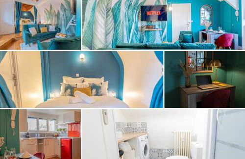 Le Cocon de la Cathédrale - Hypercentre Evreux - Jungle Chic - Vue sur l'Iton et Cathédrale - Foto 12