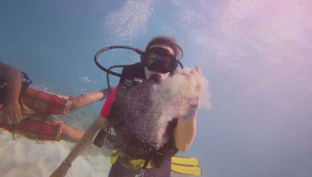 Nadando na Isla Catalina