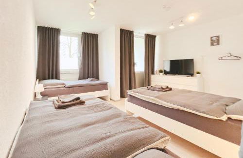 Home4Now DOR01 Monteursunterkunft in Dormagen I 3 Schlafzimmer für 6 Personen I Küche I SmartTV I WiFi - Foto 3