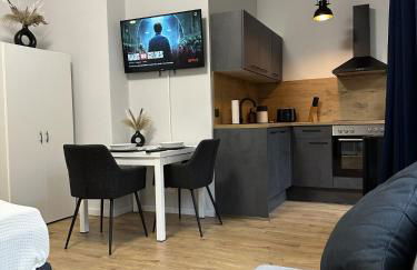 Ferienwohnung Lorenz mit kostenlosem Parkplatz Boxspringbett Küche - Foto 5