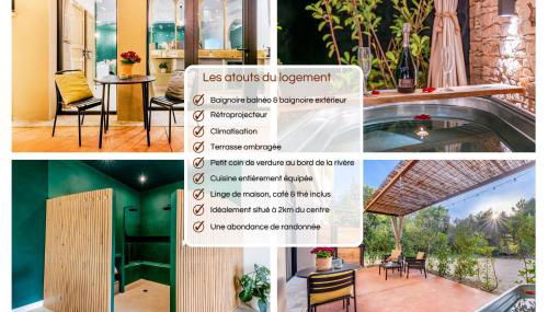 ÉROS - Loft entier avec Balnéo & Rétroprojecteur - Foto 5