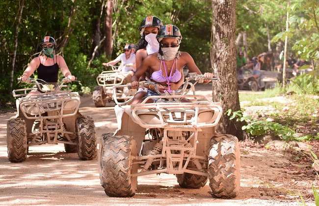 Playa del Carmen Maya Día de la Adrenalina ATV Tirolesa y Cenote - Foto 3