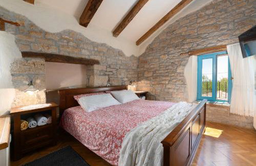 Mediterranes Steinhaus mit Privatpool, Sauna, Meerblick, Kamin, Sommerkueche - Foto 16