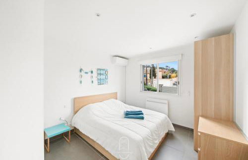 Villa Antoine Appartement RDJ Vue mer CLiM Wifi parking plage 50m La Garonne - Foto 8