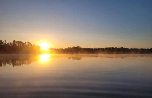 Mazurski Domek Papy Smerfa plaża pomost jezioro prywatny staw gospodarstwo pasieka - Foto 5