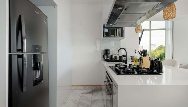 w Cozy Loft w Perfect View in Roma Norte - Foto 5, Habitación