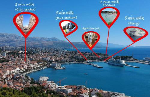 NEW! Carpe Diem 1,Split-Bacvice,free wi-fi, parking - Foto 5