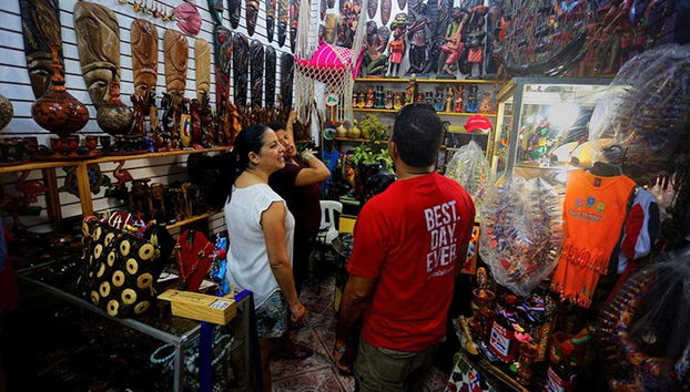 Boutique locale à Saint-Domingue
