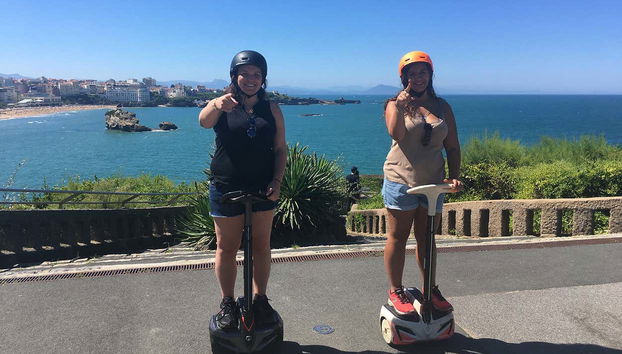 Recorriendo en segway la costa de Biarritz