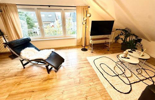 Rooftop Lounge Apartment 7 - Stilvoll wohnen nahe der Uniklinik Homburg - Photo 4