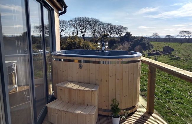 Cleeves Cabins, Arran Luxury Lodge With hot tub - Foto 11