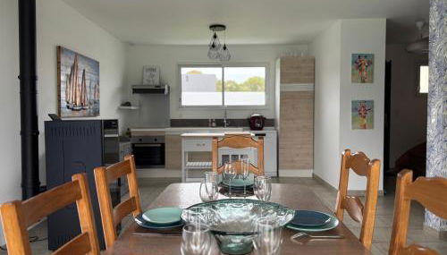 Les dunes, maison neuve 8 p bien équipée jardin clos, terrasse équipée, parking, garage à 850 m de la plage et centre bourg, sur plages du débarquement près Arromanches et Bayeux, chiens bienvenus - Foto 5