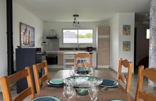 Les dunes, maison neuve 8 p bien équipée jardin clos, terrasse équipée, parking, garage à 850 m de la plage et centre bourg, sur plages du débarquement près Arromanches et Bayeux, chiens bienvenus - Foto 5