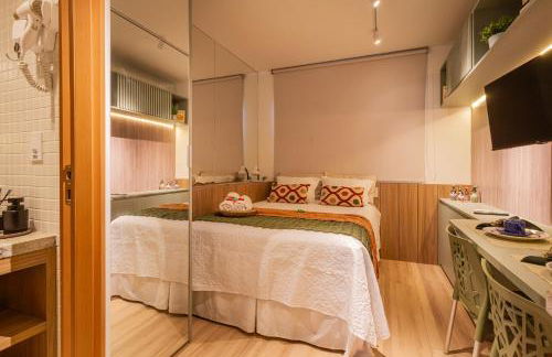 Flat 16 Frente Mar - Lindo e Confortável - STS - Salvador Temporada Studio - Foto 13