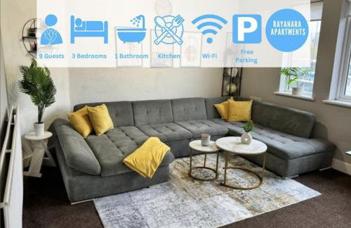 Sleeps 8 3 BED Parking NEC JLR NIA Airport - Foto 1