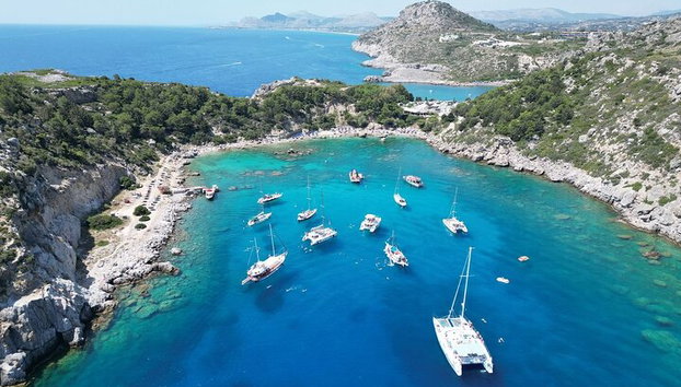 Faliraki : Croisière de 3 heures à Anthony Quinn, Ladiko et Afandou Bay - Photo 2
